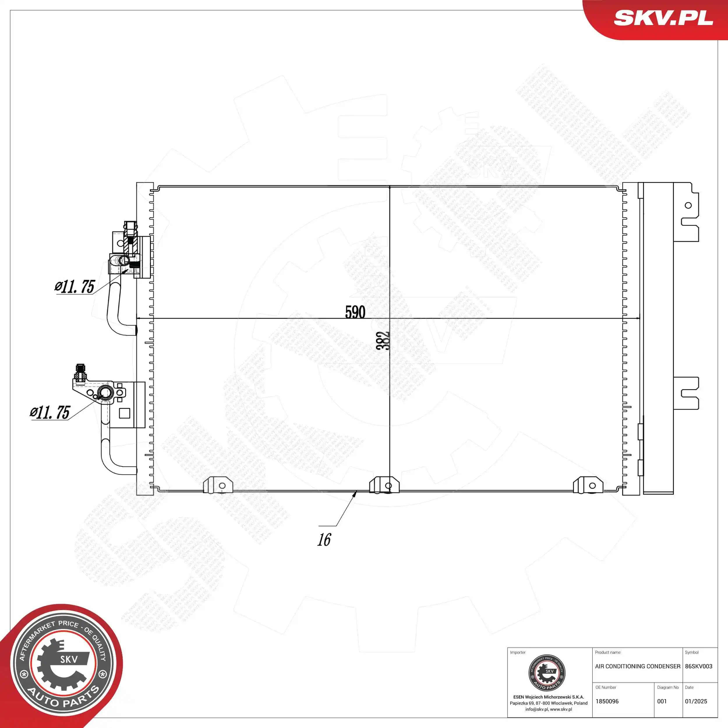 Condenser, air conditioning